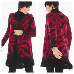 Chicos Agatha Abstract Cardigan